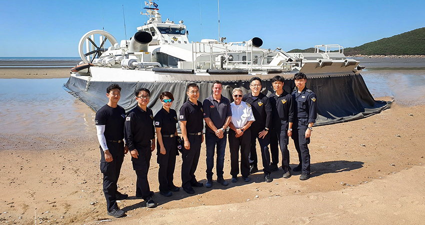 Korea Coast Guard BHT hovercraft Training Korea Coast Guard BHT hovercraft Training